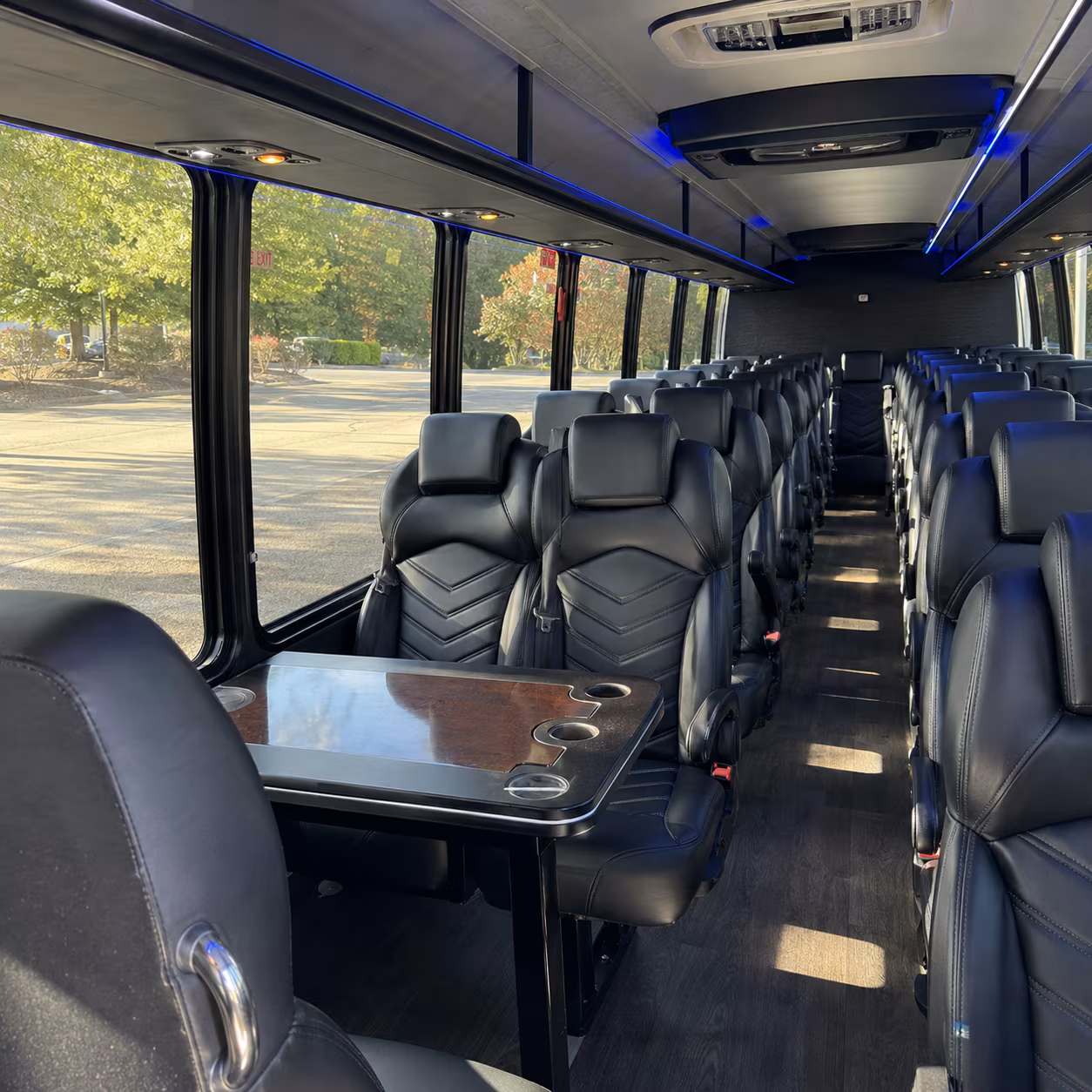 compare minibuses and charter buses for multi day wedding weekends at havasu springs